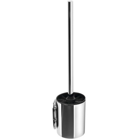 Sapho Accesorios - Escobilla de WC de pared, con soporte, acero inoxidable 32208