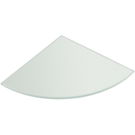 Sapho Accesorios - Estante esquinero, cristal lechoso 22487