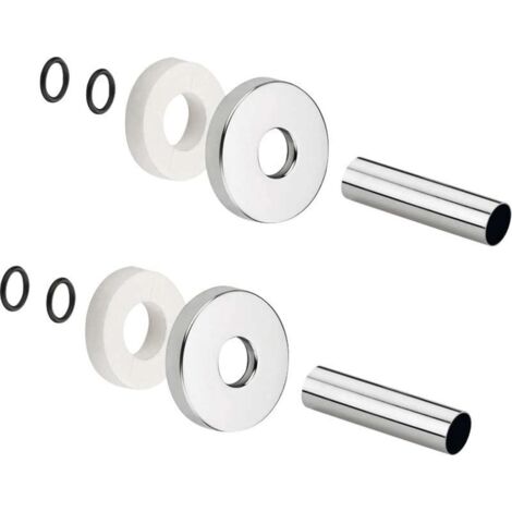 Sapho Accesorios - Juego de rosetas de cubierta, cromo CP6035