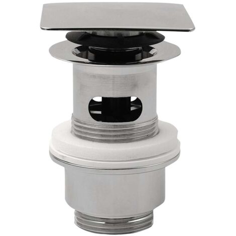 Sapho Accesorios Omp Tea - Válvula de desagüe cerrable 1 1/4, para lavabos con rebosadero, ClickClack, cromo 8540.360.5