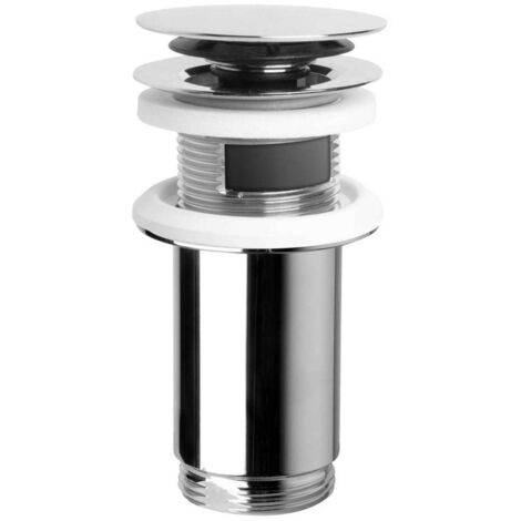 Sapho Accesorios Omp Tea - Válvula de desagüe cerrable circular 1 1/4", ClickClack, cromo 7533.370.5