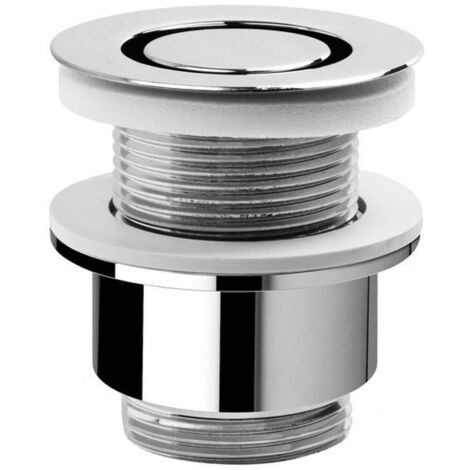 Sapho Accesorios Omp Tea - Válvula fija circular 1 1/4 ", para lavabos sin rebosadero, cromo 147.545.5
