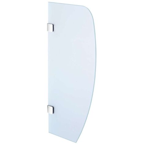 Sapho Accesorios - Pared de separación entre urinarios 400x800 mm, vidrio lechoso 2502-05