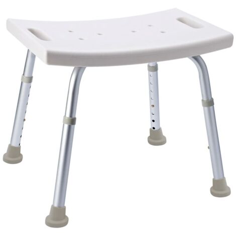 Sapho Accesorios Ridder - Taburete de altura regulable, blanco A00601101