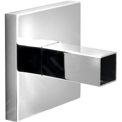 Sapho Accessoires - Adaptateur carré pour connexion direct de câble au mur, inox ER140