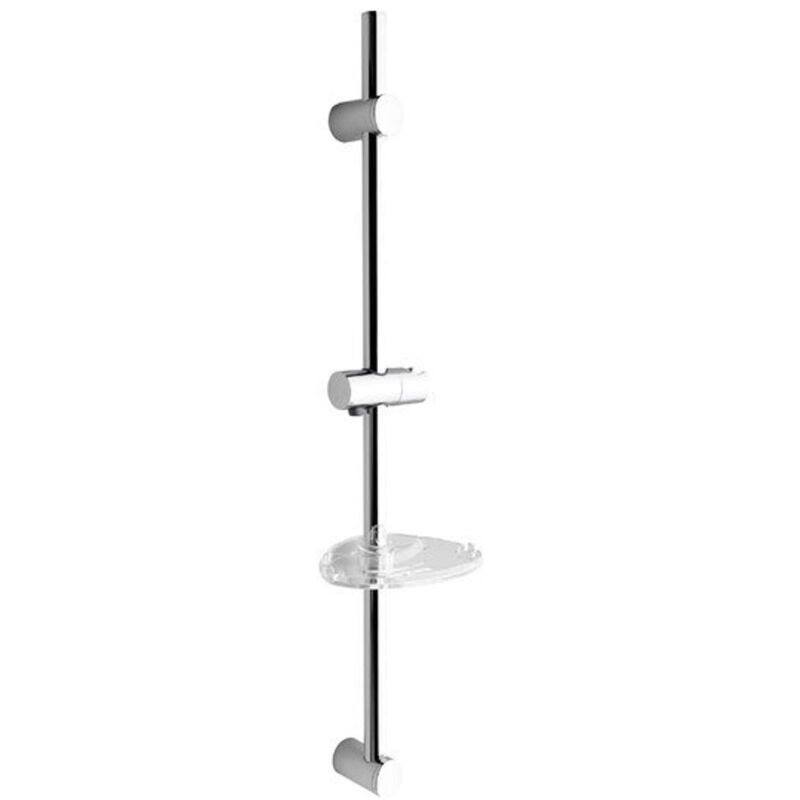 Sapho - Accessoires - Barre de douche 81 cm, avec support et porte-savon, chrome 1206-06