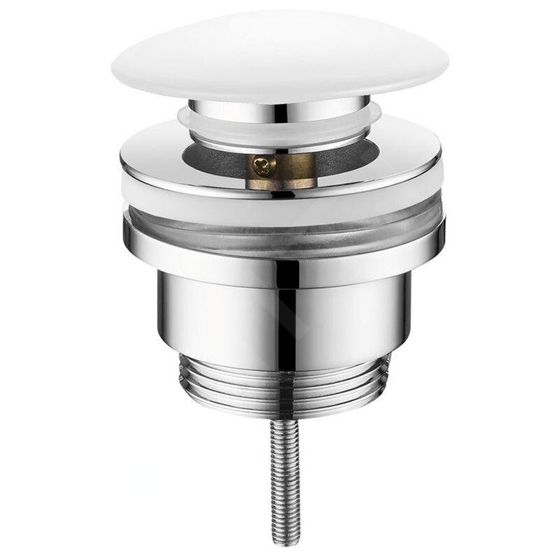 Sapho - Accessoires - Bonde de lavabo, Click Clack, blanc CV1002C