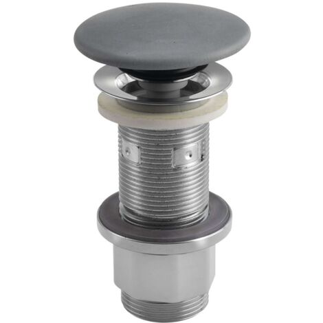Sapho Accessoires - Bonde de lavabo, Click Clack, gris FG917