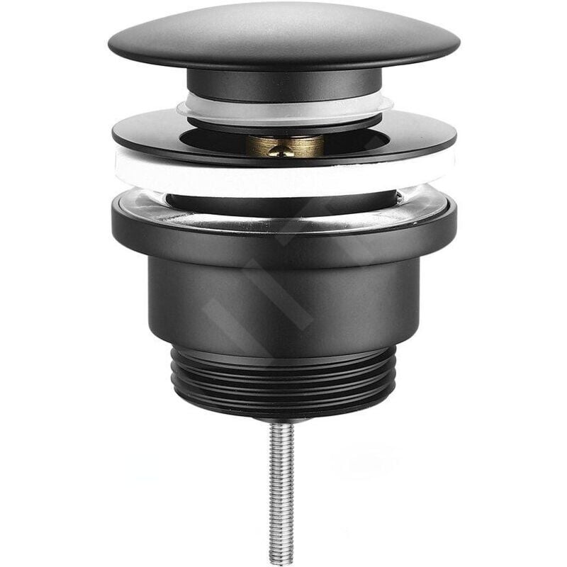 Sapho - Accessoires - Bonde de lavabo, Click Clack, noir CV1002B