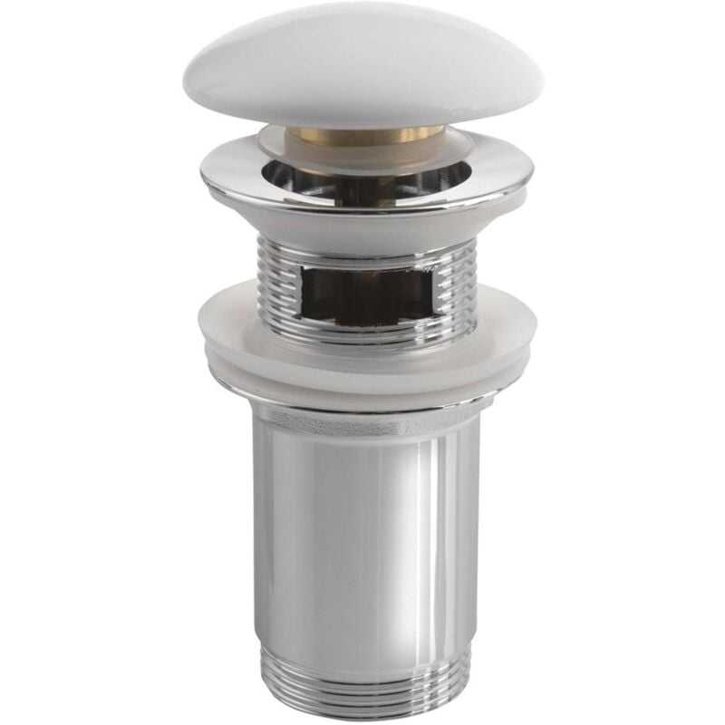 Sapho Accessoires - Bonde refermable pour lavabo avec trop-plein, ClickClack, blanc AR902