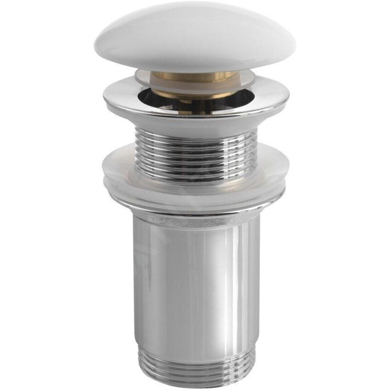 Accessoires - Bonde refermable pour lavabo sans trop-plein, Click Clack, blanc AR900 - Sapho