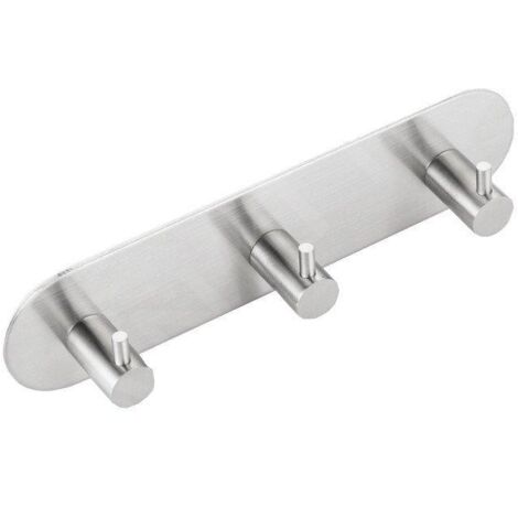 Sapho Accessoires - Crochet triple, rond, inox brossé 32203