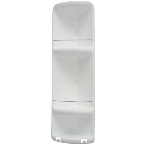 Sapho Accessoires de salle de bains Gedy - Étagère d'angle de douche Caesar 23x71x16 cm, blanc 7081