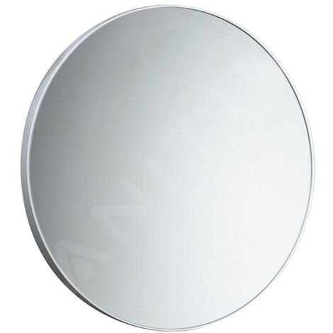 Sapho Accessoires de salle de bains Gedy - Miroir dans un cadre, diamètre 60 cm, blanc 600002