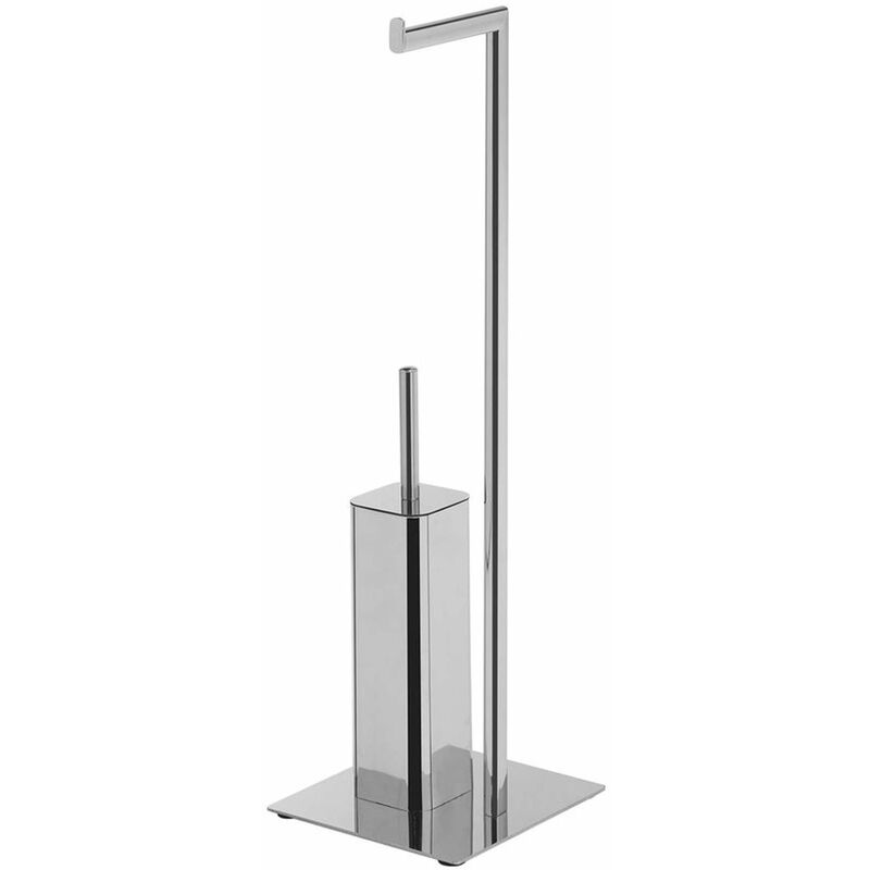 Gedy - Sapho Accessoires de salle de bains Porte papier-toilette et brosse wc, chrome 133213