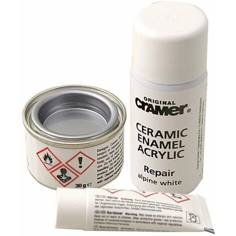 CRAMER Sapho Accessoires - Kit de réparation pour céramique, émail et acrylique, blanc CA-16080