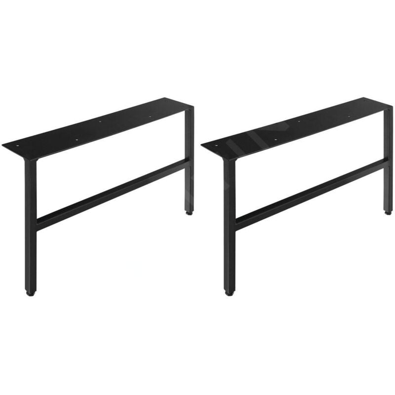 Accessoires - Pieds de support pour le meuble, 2 pièces, noir mat 30313 - Sapho
