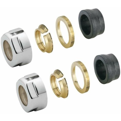 Sapho Accessoires - Raccord à compression pour cuivre 15 mm, chrome CP6015