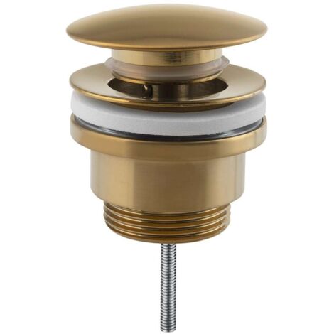 Sapho Accessori - Piletta per lavabo, Click-Clack, oro CV1002GB