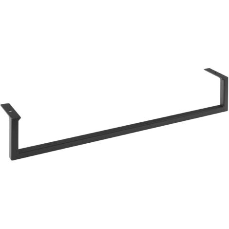 Sapho Accessori - Portasciugamani frontale per lavabo, 560 mm, nero opaco HG560
