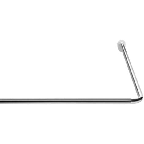 Bastone Angolare per Tenda Doccia Universale 25mm Cromato 59500 RIDDER