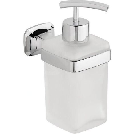Sapho Aida - Distributeur de savon, chrome/verre satiné AI019