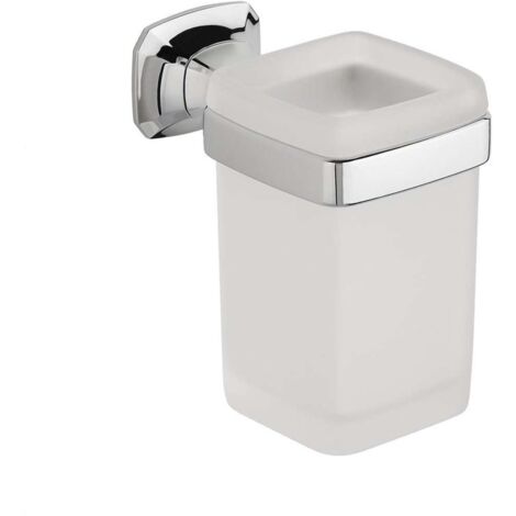 Sapho Aida - Glas mit Halter, Chrom/Glas satiniert AI004