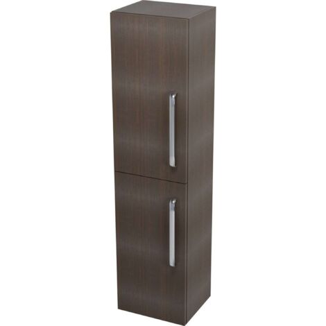 Sapho Amelie - Hochschrank mit Wäschekorb 35x140x30 cm, Ebenholz, links 62031L