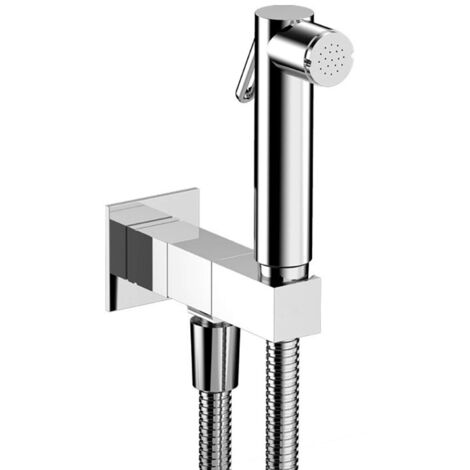 Sapho Anschlussarmaturen - Wandventil mit Bidet-Handbrause, Sicherheitssperre, Chrom SG108