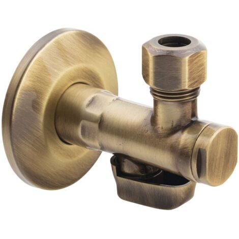 Sapho Antea - Robinet d'angle avec écrou, 1/2"x 3/8", bronze 2020BRO
