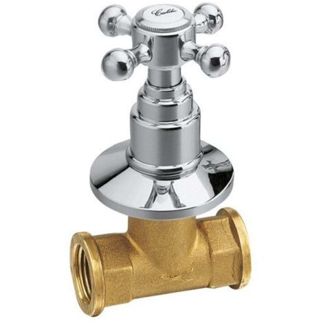 Sapho Antea - Robinet refermable encastré avec corps d'encastrement, froide, chrome 3051C
