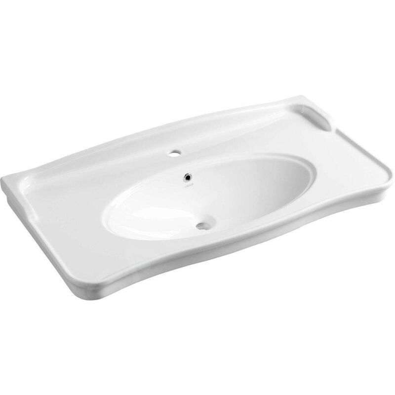 Sapho - Antik - Lavabo, 1000x500 mm, 1 trou pour robinetterie, blanc AN100