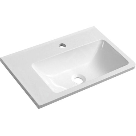 Sapho Arana - Lavabo 560x110x350 mm, version gauche, blanc AN055