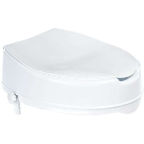 Sapho Asientos de WC Ridder - Asiento de WC elevado 100 mm, sin agarraderos, blanco A0071001