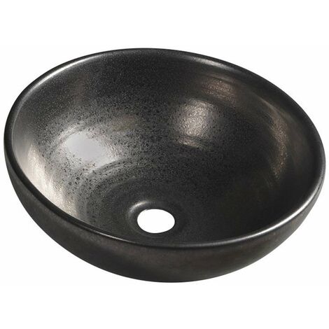 Sapho Attila - Lavabo da appoggio, diametro 43 cm, rame metallico DK010