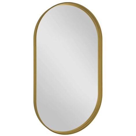 Sapho Avona - Specchio con cornice 40x70 cm, color oro opaco AV400G