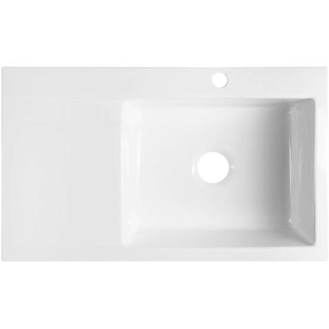 Sapho Avoria - Keramisches Waschbecken, 86x51 cm, rechts, weiß 55086