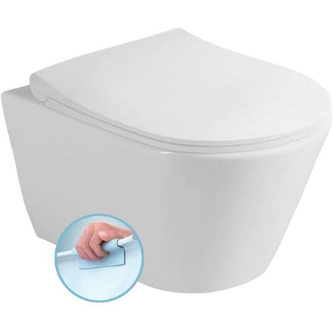 Sapho Avva - WC suspendus, Rimless, blanc 200114