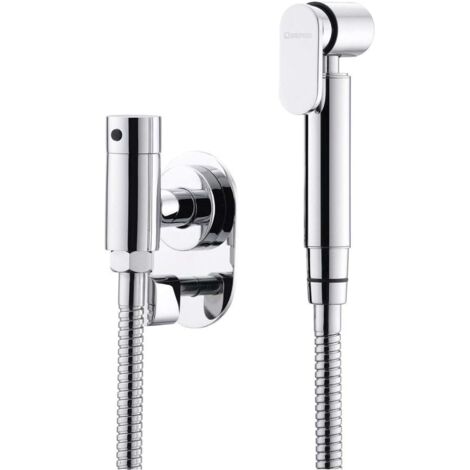 Sapho Bidet - Miscelatore ad incasso per bidet, con doccetta e corpo incasso, cromo JS121-01