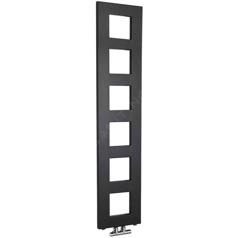 Sapho Block - Sèche-serviettes, 280x1330 cm, 353 W, noir mat IR181