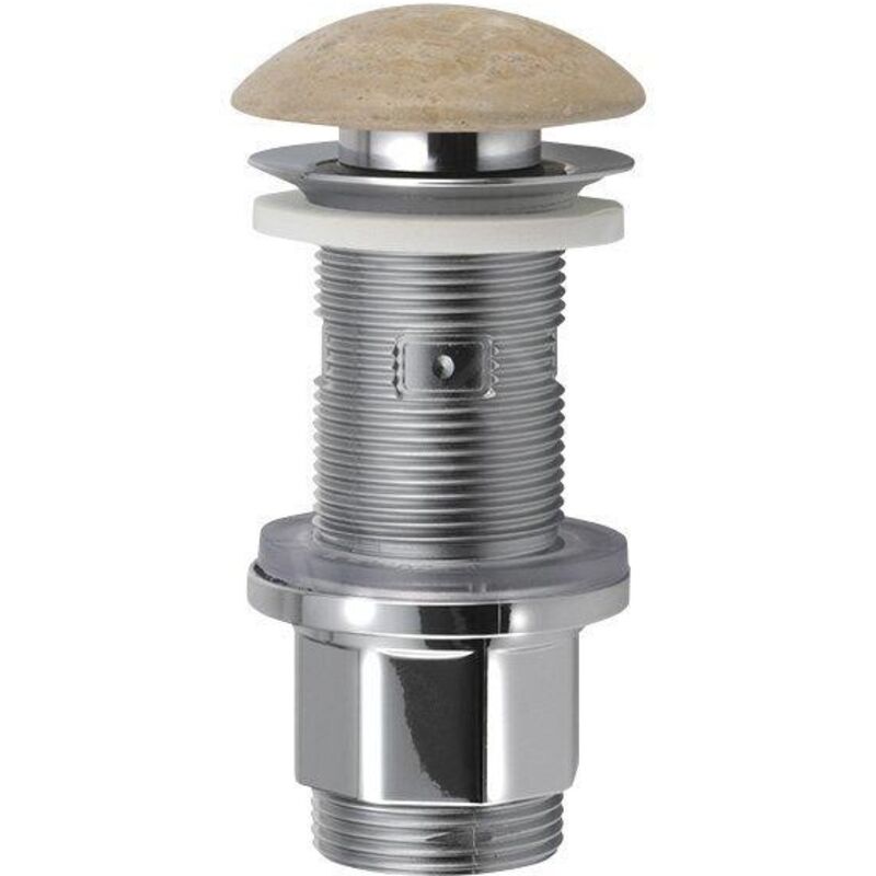 Blok - Bonde de lavabo refermable, Click Clack, travertin beige 2401-901 - Sapho