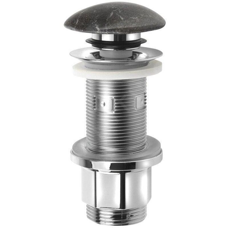 Blok - Vidage de lavabo refermable Click-Clack 1 1/4, pierre foncée 2401-911 - Sapho