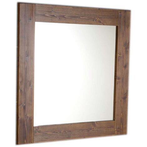 Sapho Brand - Specchio con cornice 60x80 cm, abete tinto BA058S