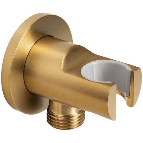 Sapho Brausen - Wandanschlussbogen mit Halterung, Gold 1205-09GB