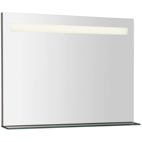 Sapho Breto - Espejo Breto 80x61 cm con luz LED y estante BT080