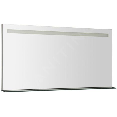 Sapho Breto - Miroir Breto, 1200x608 mm, avec éclairage LED et étagère BT120