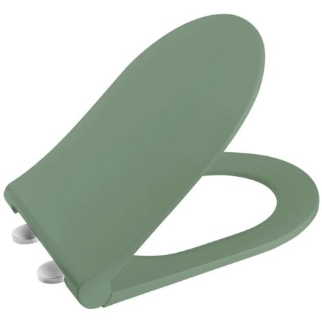 Sapho Brilla - Asiento de WC, Slim, SoftClose, verde mate 100787-128