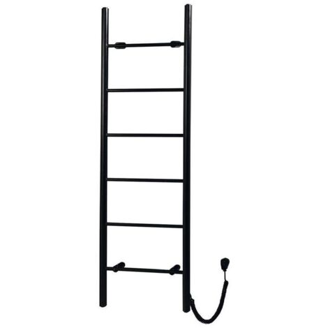 Sapho Calefacción - Toallero eléctrico Karbo 50x160 cm, negro mate KB905
