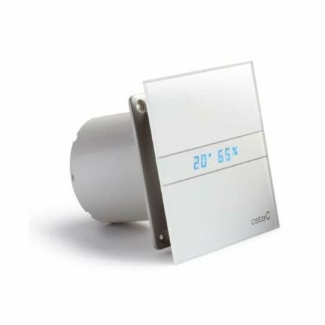 Sapho Cata E - Extractor de aire axial automático, E-100 GT, 8 W, tubería 100 mm, blanco 00900200
