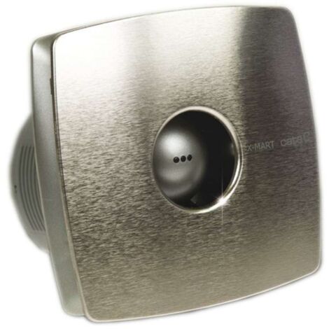 Sapho Cata X-Mart - Bad-Axialventilator mit Timer X-MART 10T, 15W, Kanal 100 mm, Edelstahl 01041000